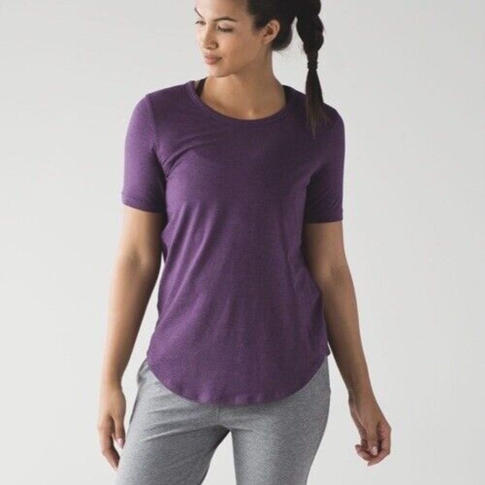 lululemon athletica Purple Short Sleeve Tee